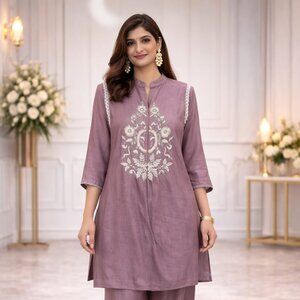 Women's Mauve BRAND NEW Co-Ord Set – Size XXL (India) / L-XL (USA)